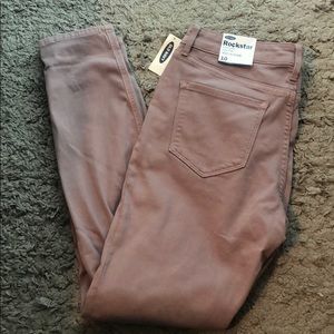 Rockstar Super Skinny High-Rise Fleece Jean